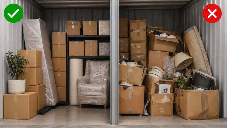 Eşya depolamada doğru ve yanlış paketleme örnekleri ile dikkat edilmesi gerekenler
